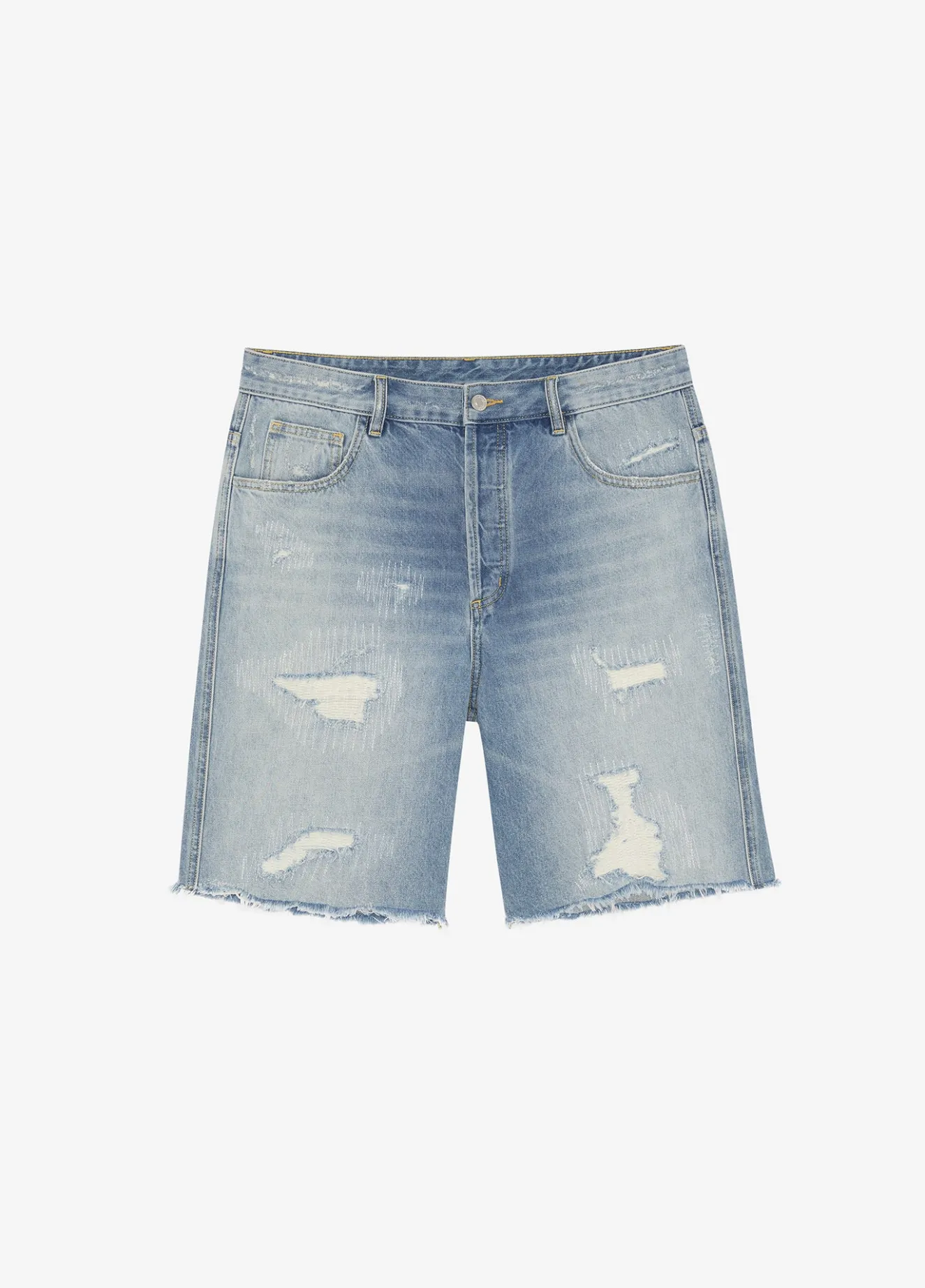 Hot REPAIRED DENIM SHORTS Shorts|Denim