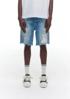 Hot REPAIRED DENIM SHORTS Shorts|Denim