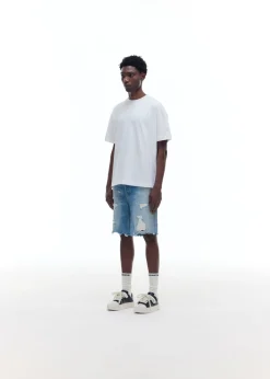 Hot REPAIRED DENIM SHORTS Shorts|Denim