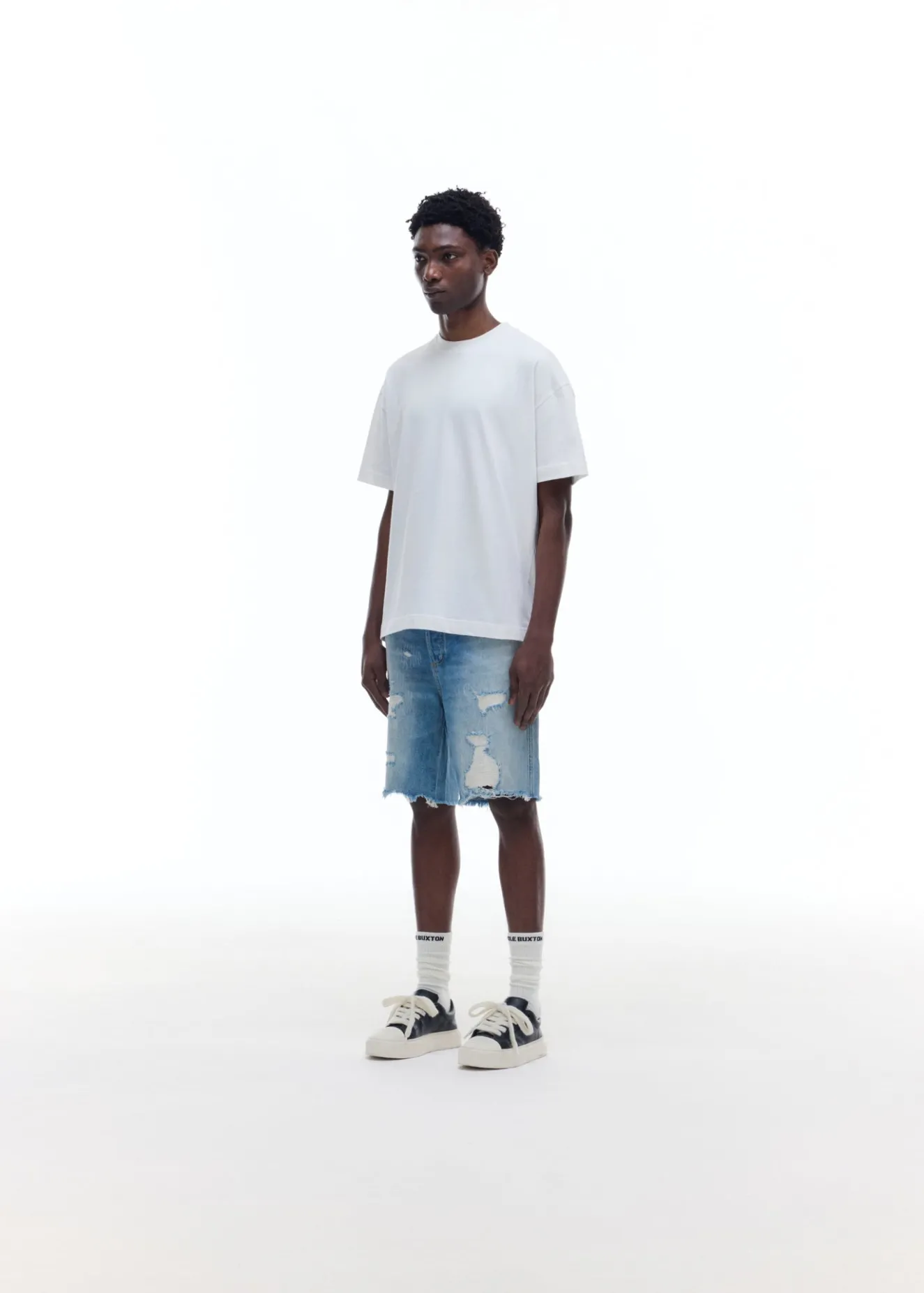 Hot REPAIRED DENIM SHORTS Shorts|Denim