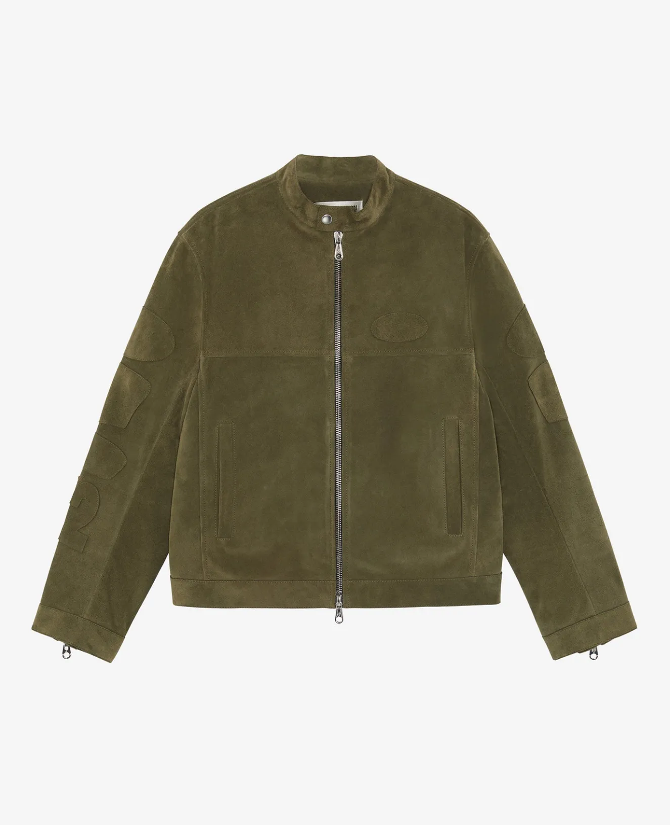 New SUEDE CAFE RACER JACKET Outerwear|Leather