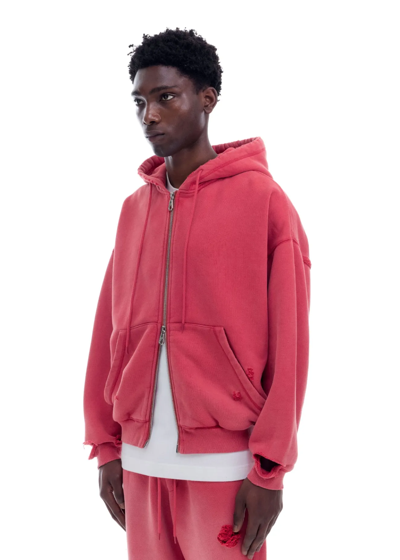 Clearance SUN FADE POCKET ZIPPED HOODIE Hoodies